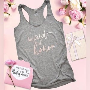 Maid of Honor Racerback Tank Top